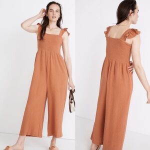 Madewell lightweight lucie flutter sleeve jumpsuit read